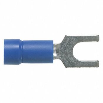 PANDUIT Fork Term Blue #8 16 to 14 AWG PK100, 39CA25
