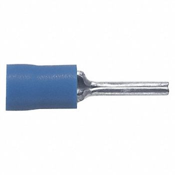 PANDUIT Pin Terminal Blue 16 to 14 AWG PK1000, 39CA30