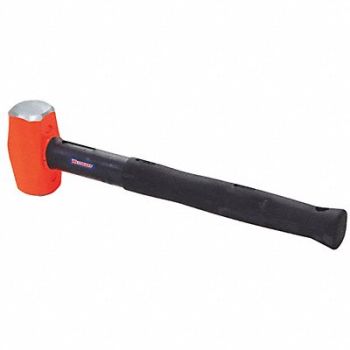 WESTWARD Club Hammer Blk Handle 16in.L Steel Head, 39CF10