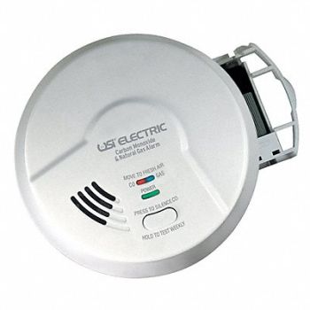 UNIVERSAL / USI ELECTRIC Carbon Monoxide/Natural Gas Alarm 2-in-1, 39CG78