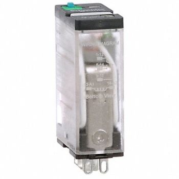 SCHNEIDER J2419 Gen Purpose Relay 5 Pin Square 12VDC, 39DL47