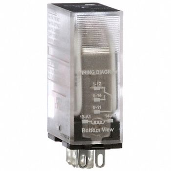 SCHNEIDER J2426 Gen Purpose Relay 5 Pin Square 120VAC, 39DL51