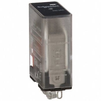 SCHNEIDER J2426 Gen Purpose Relay 5 Pin Square 240VAC, 39DL53