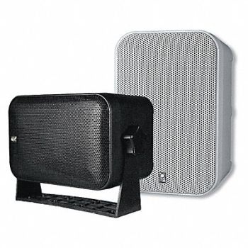 POLY-PLANAR Outdoor Box Speakers Black 5-1/2in.D PR, 39DN51