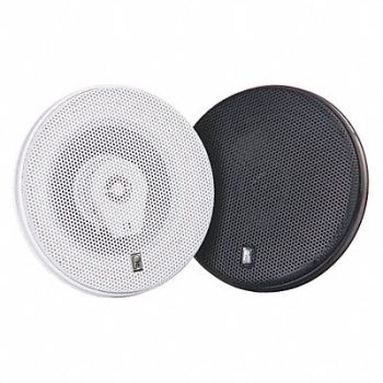 POLY-PLANAR Outdoor Speakers White 2-13/32in.D PR, 39DN67
