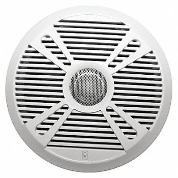 POLY-PLANAR Outdoor Speakers White/Graphite 3in.D PR, 39DN73
