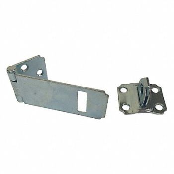 GRAINGER APPROVED Fixed Staple Hasp Zinc Plated 1-3/4inL, 39DZ91