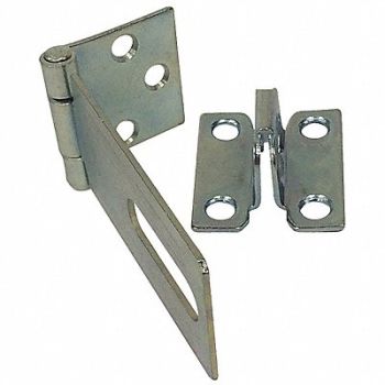 GRAINGER APPROVED Fixed Staple Hasp Zinc Plated 1-1/2inL, 39DZ92