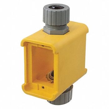 HUBBELL WIRING DEVICE-KELLEMS Portable Outlet Box 5.00 L 2.77 W 4.30 D, 39DZ99