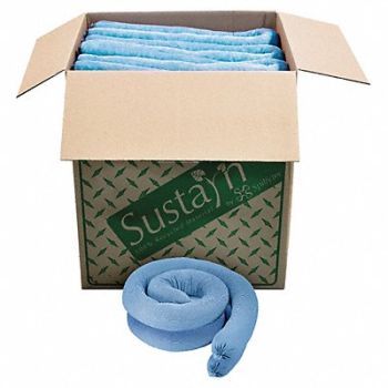 SUSTAYN BY SPILFYTER Absorb Sock Oil-Based Liquids 4ft L PK40, 39E804