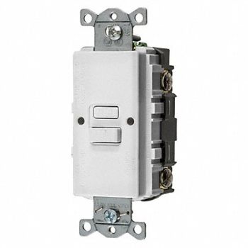 HUBBELL GFCI Receptacle 20A 125VAC White, 39EA32