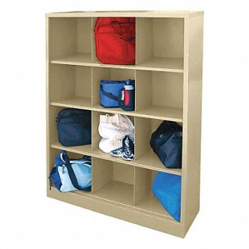 SANDUSKY Cubbie Cabinet 18inx66inx46in #Cmpmt 12, 39EY47