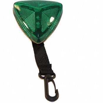 RAILHEAD GEAR Warning Light Green LED 2 AA Batteries, 39F073