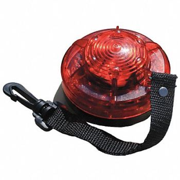 RAILHEAD GEAR Warning Light Red LED 2 AA Batteries, 39F075
