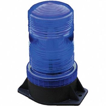 RAILHEAD GEAR Warning Strobe Blue LED 12 to 90VDC, 39F098