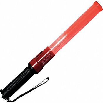 RAILHEAD GEAR Baton Red LED 2 C Batteries, 39F104