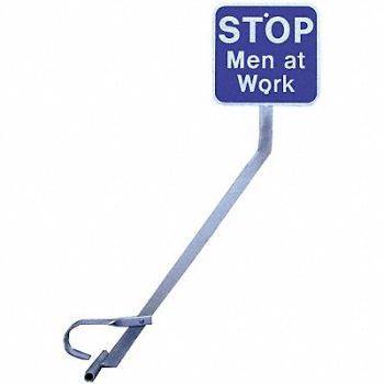 RAILHEAD GEAR Portable Rail Clamp Sign Holder and Sign, 39F117