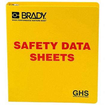 BRADY Binder Right to Know Safety Data Sheet, 39F501