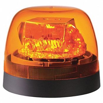 FEDERAL SIGNAL Rotating Beacon Amber Flashing, 39F803
