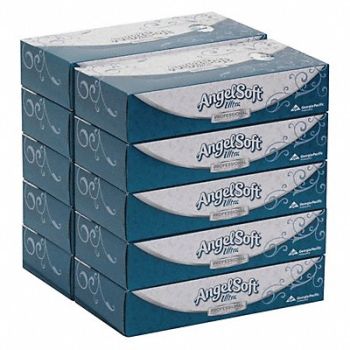 GEORGIA-PACIFIC Facial Tissue 125 White PK10, 39FK88