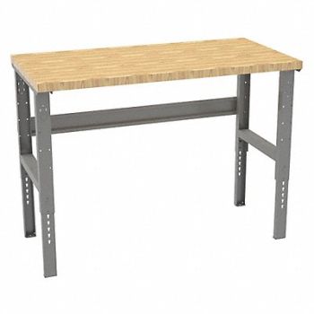 TENNSCO Workbench Butcher Block 60 W 30 D, 39FL70