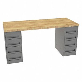 TENNSCO Workbench Butcher Block 72 W 30 D, 39FM14