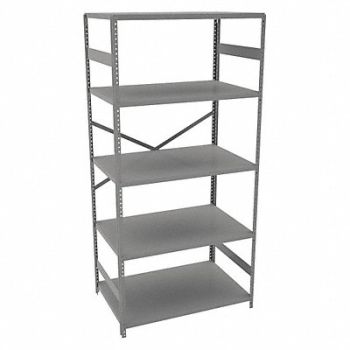 TENNSCO Metal Shlvng Cap 250 lb 24inx72inx36in, 39FM56