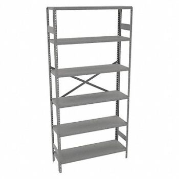 TENNSCO Metal Shlvng Cap 250 lb 12inx72inx36in, 39FM57