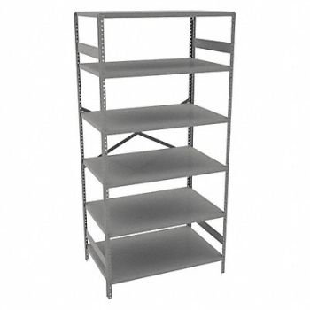 TENNSCO Metal Shlvng Cap 250 lb 24inx72inx36in, 39FM59