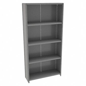 TENNSCO Metal Shlvng Cap 250 lb 12inx72inx36in, 39FM60