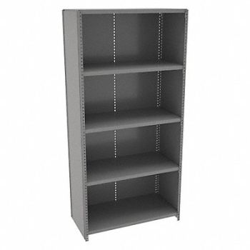 TENNSCO Metal Shlvng Cap 250 lb 18inx72inx36in, 39FM61