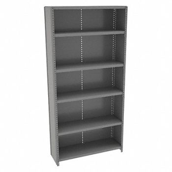 TENNSCO Metal Shlvng Cap 250 lb 12inx72inx36in, 39FM63