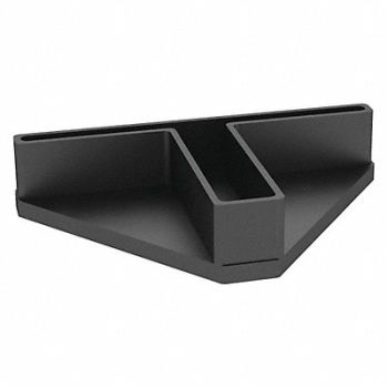 TENNSCO Footplate 2inx3/4inx3 7/16in Black, 39FM97