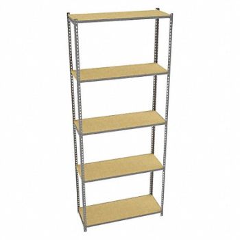 TENNSCO Boltless Shlvng 18x120x48in Strtr, 39FN41