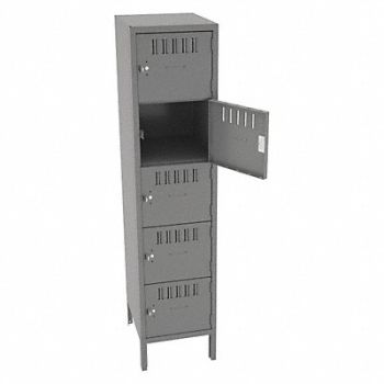 TENNSCO Bx Lckr 5x1Lckr Gray 66 x15 x18 Assm, 39FN76