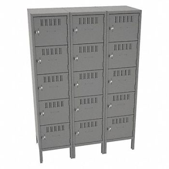 TENNSCO Bx Lckr 5x3Lckr Gray 66 x45 x18 Assm, 39FN78