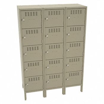TENNSCO Bx Lckr 5x3Lckr Sand 66 x45 x18 Assm, 39FN79