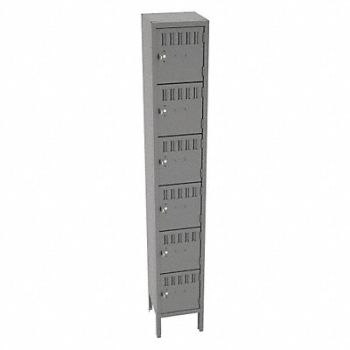 TENNSCO Bx Lckr 6x1Lckr Gray 78 x12 x12 Assm, 39FN80