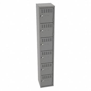 TENNSCO Bx Lckr 6x1Lckr Gray 72 x12 x12 Assm, 39FN84
