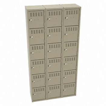TENNSCO Bx Lckr 6x3Lckr Sand 72 x36 x12 Assm, 39FN87