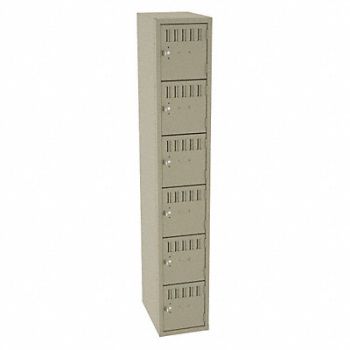 TENNSCO Bx Lckr 6x1Lckr Sand 72 x12 x18 Assm, 39FN89