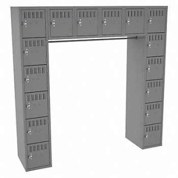 TENNSCO Lckr 6x6Lckr MediumGray 72 x72 x18 Assm, 39FP33