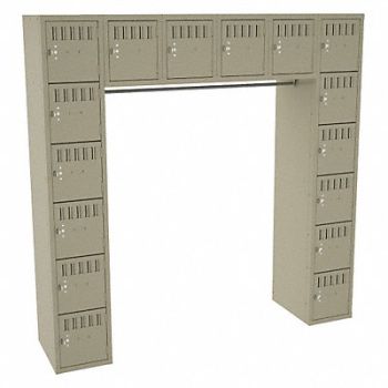 TENNSCO Bx Lckr 6x6Lckr Sand 72 x72 x18 Assm, 39FP34