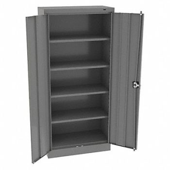 TENNSCO K3834 Storage Cabinet 66 x30 x15 MdGry 4Shlv, 39FP54