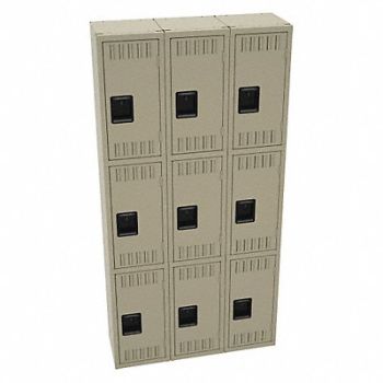 TENNSCO K4158 Wrdrb Lckr 3x3Lckr Sand 72 x36 x12 Assm, 39FP62
