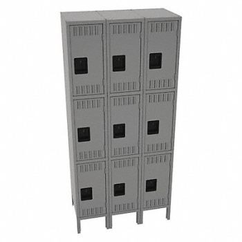 TENNSCO K4167 Lckr 3x3Lckr Md Gray 78 x36 x18 Assm, 39FP71