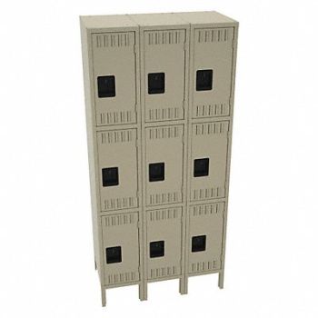 TENNSCO K4167 Wrdrb Lckr 3x3Lckr Sand 78 x36 x18 Assm, 39FP72