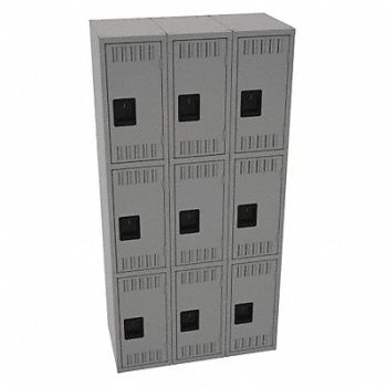 TENNSCO K4159 Lckr 3x3Lckr Md Gray 72 x36 x18 Assm, 39FP75