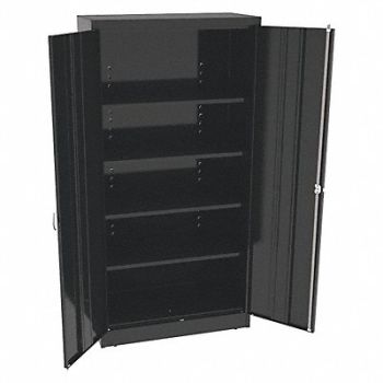 TENNSCO K3851 Storage Cabinet 72 x36 x18 Black 4Shlv, 39FR28