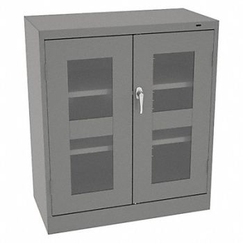 TENNSCO Storage Cabinet 42 x36 x24 MdGry 2Shlv, 39FR33